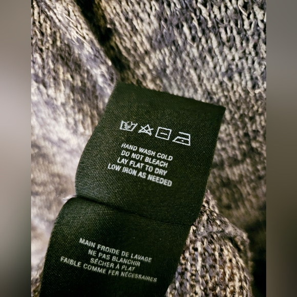 Anthropologie Women's Postmark Grey Long Knit hi-low v-neck pullover cardigan - Picture 9 of 10